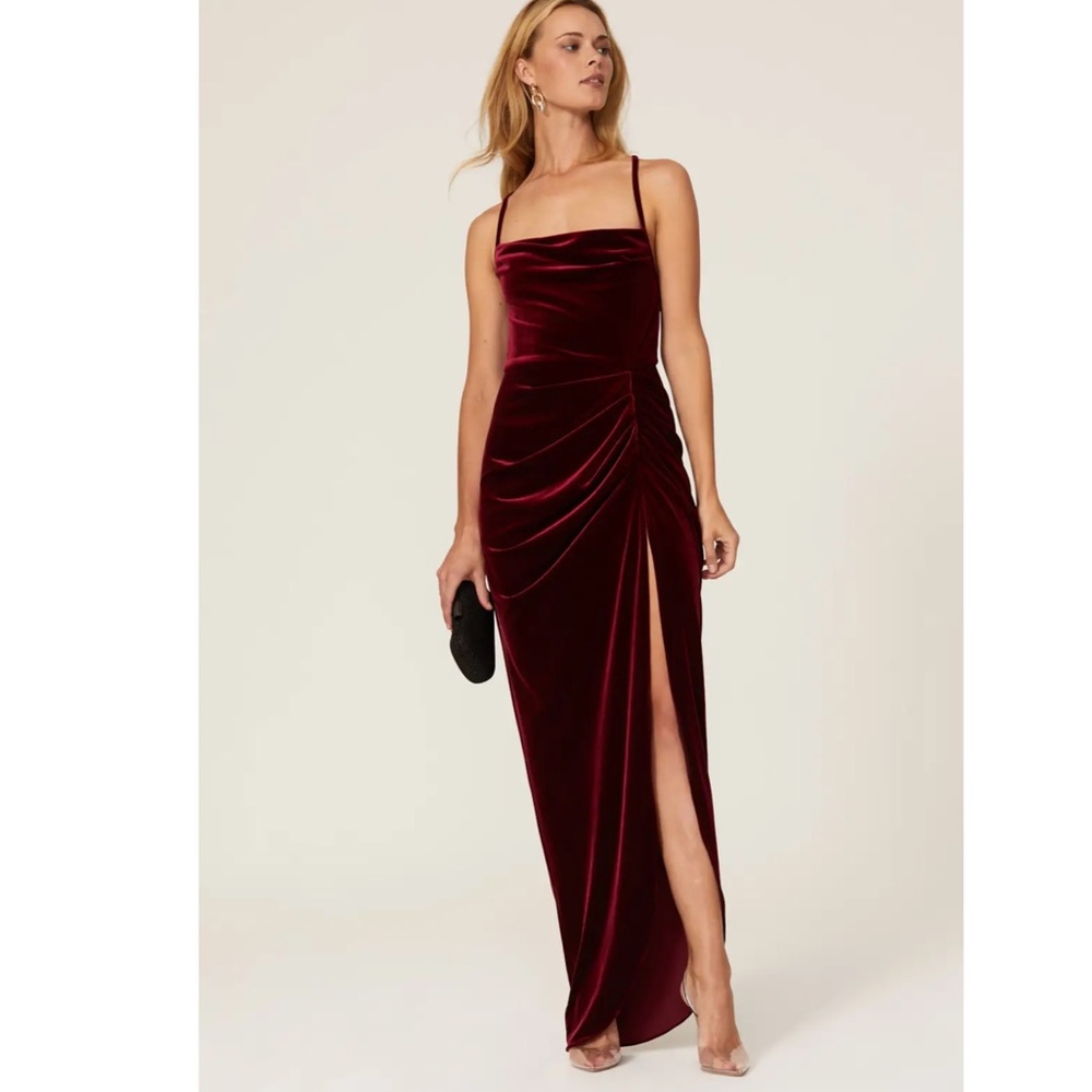Amanda Uprichard Jasalina Velvet Gown Medium
